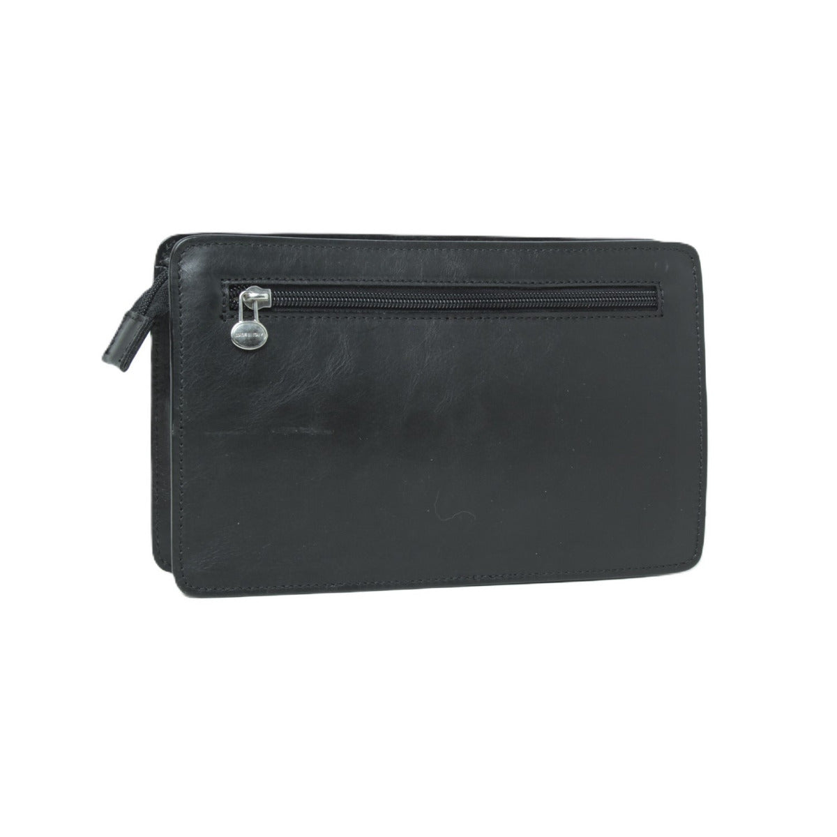 Full grain leather Clutch  - black-1