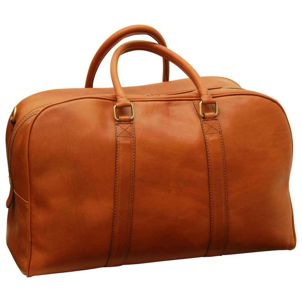 Soft Calfskin Leather Travel Bag - Gold-0