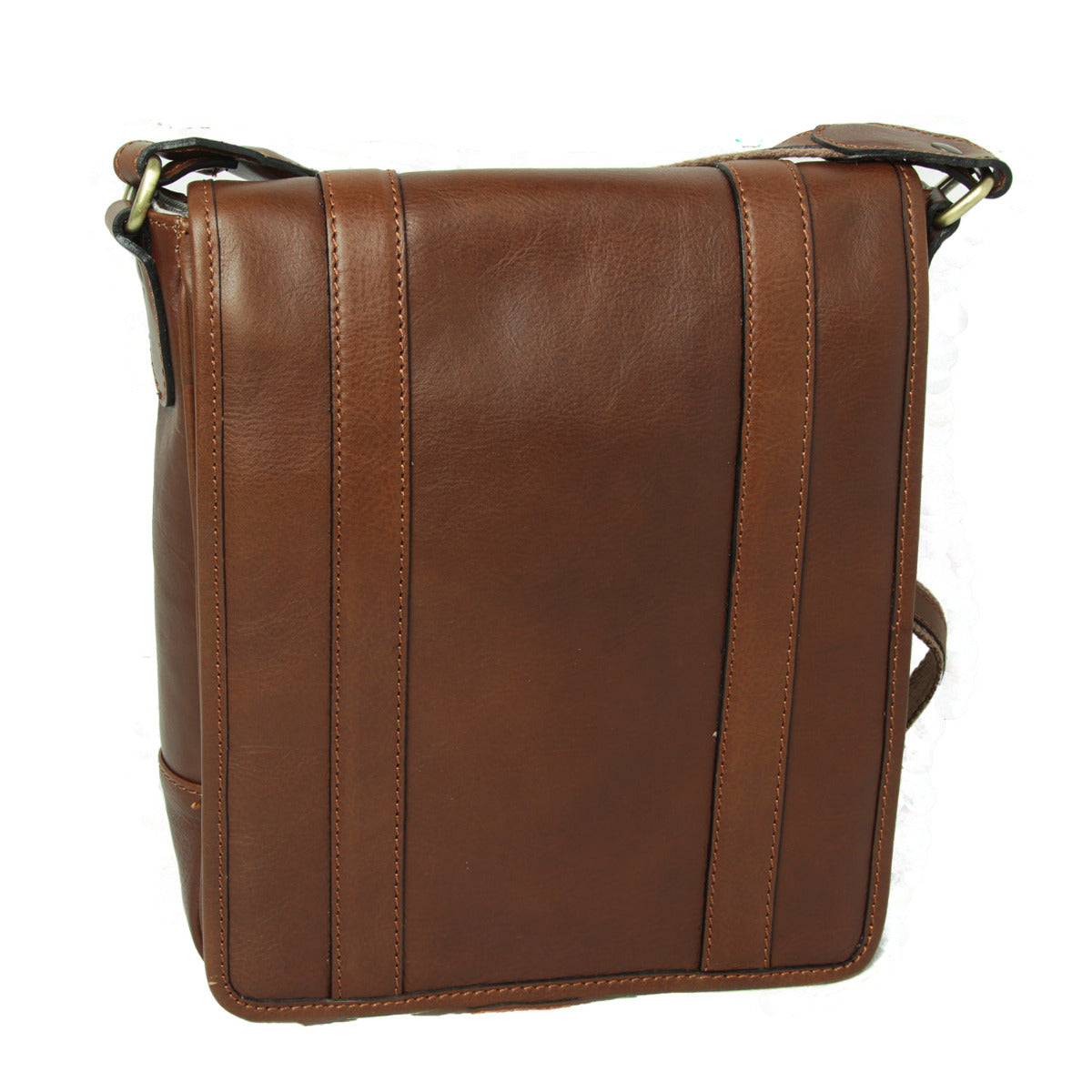 Soft Calfskin Leather Satchel Bag - Chestnut-0