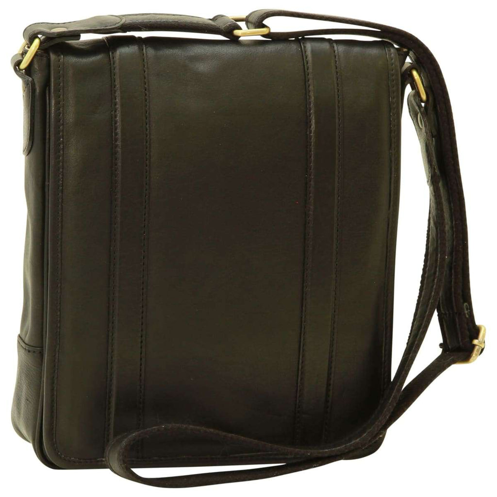 Soft Calfskin Leather Satchel Bag - Black-0