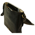 Soft Calfskin Leather Satchel Bag - Black-1