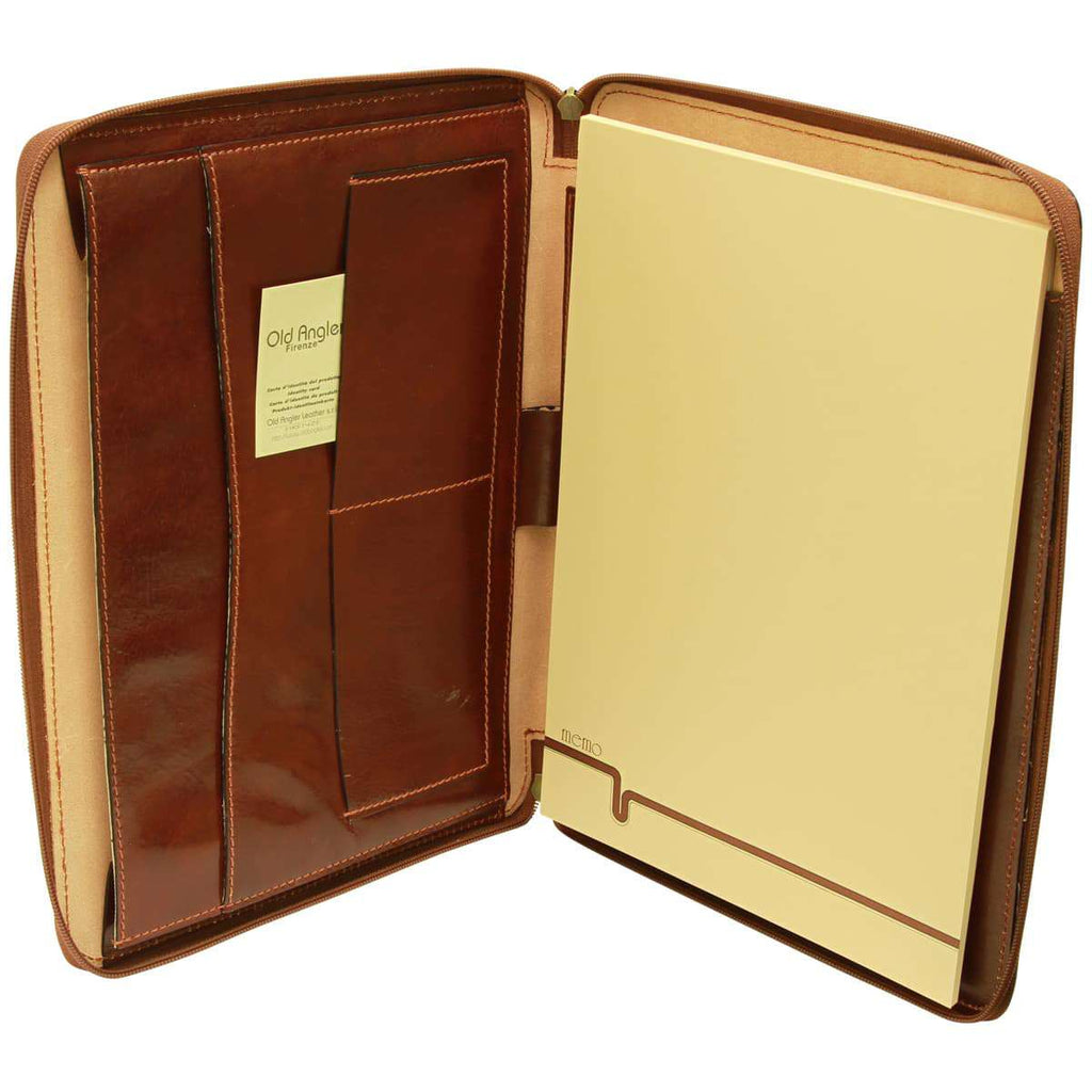 Cowhide leather portfolio - Brown-0
