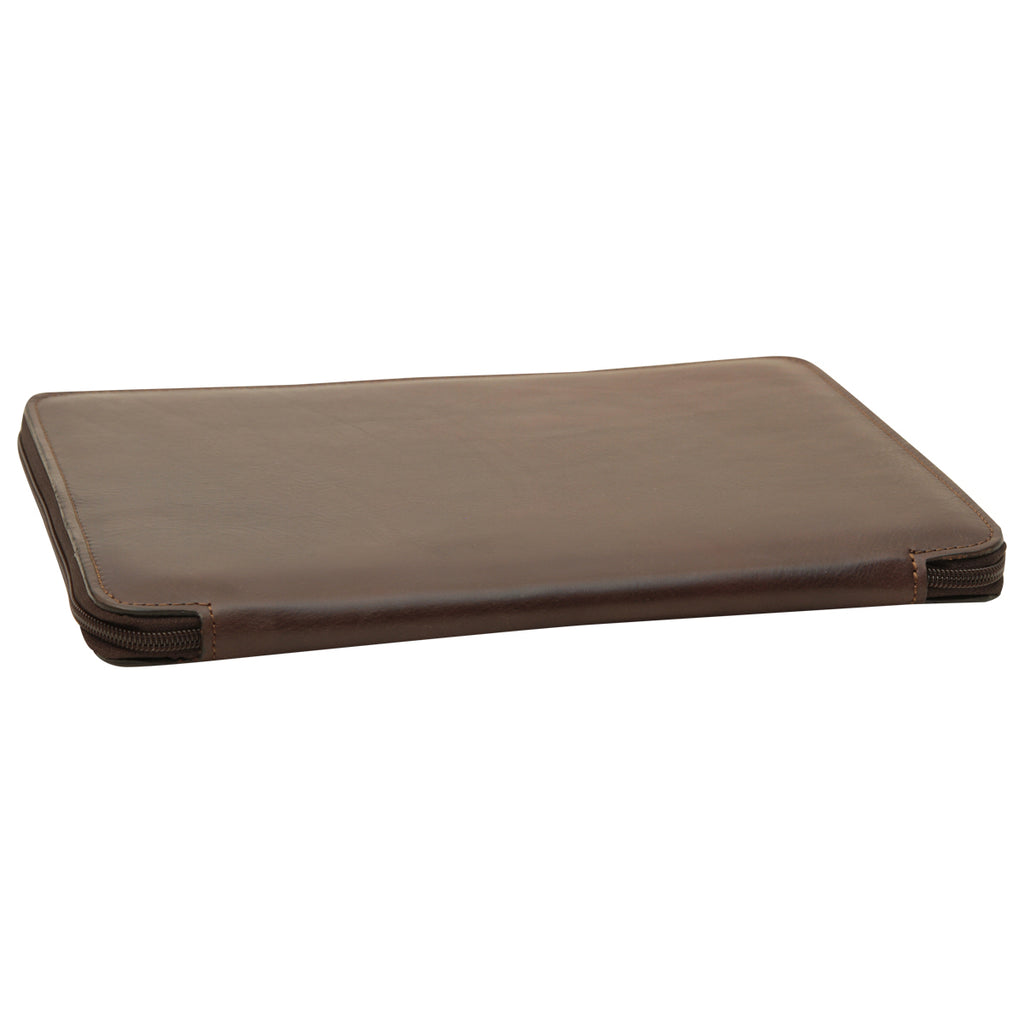 Cowhide leather portfolio - Dark Brown-1