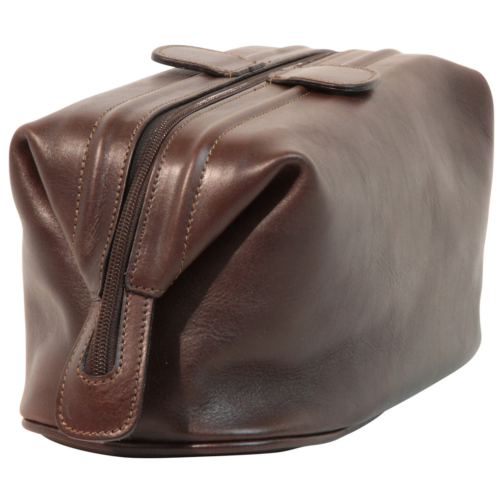 Leather Beauty Case - Dark Brown-1