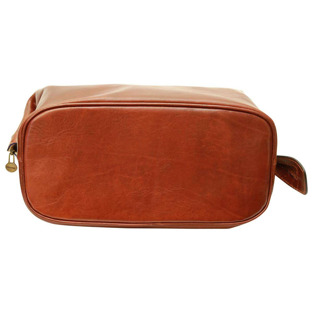Leather Beauty Case. Brown-1