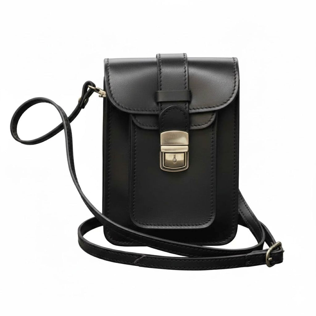 Leather Belt Pouch - Black-0