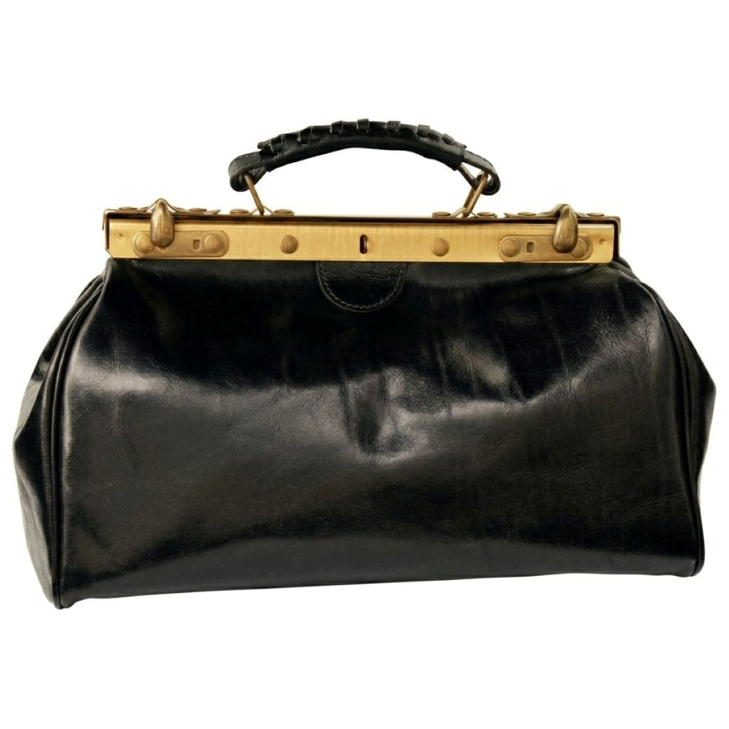 Leather Zipper Bag – Black-0