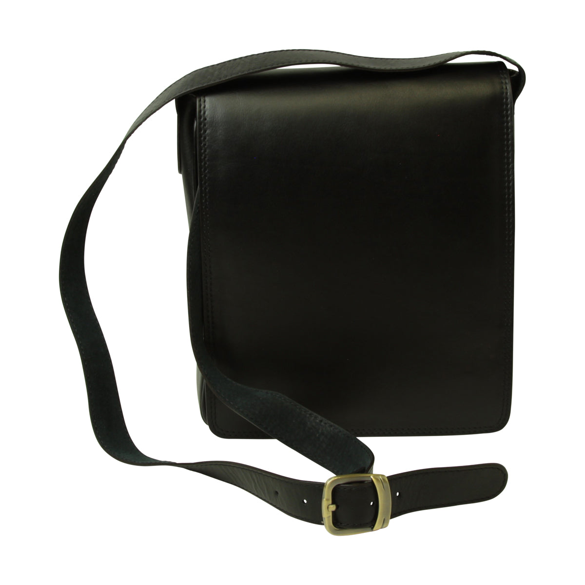 Leather Satchel Bag for I-Pad - Black-0