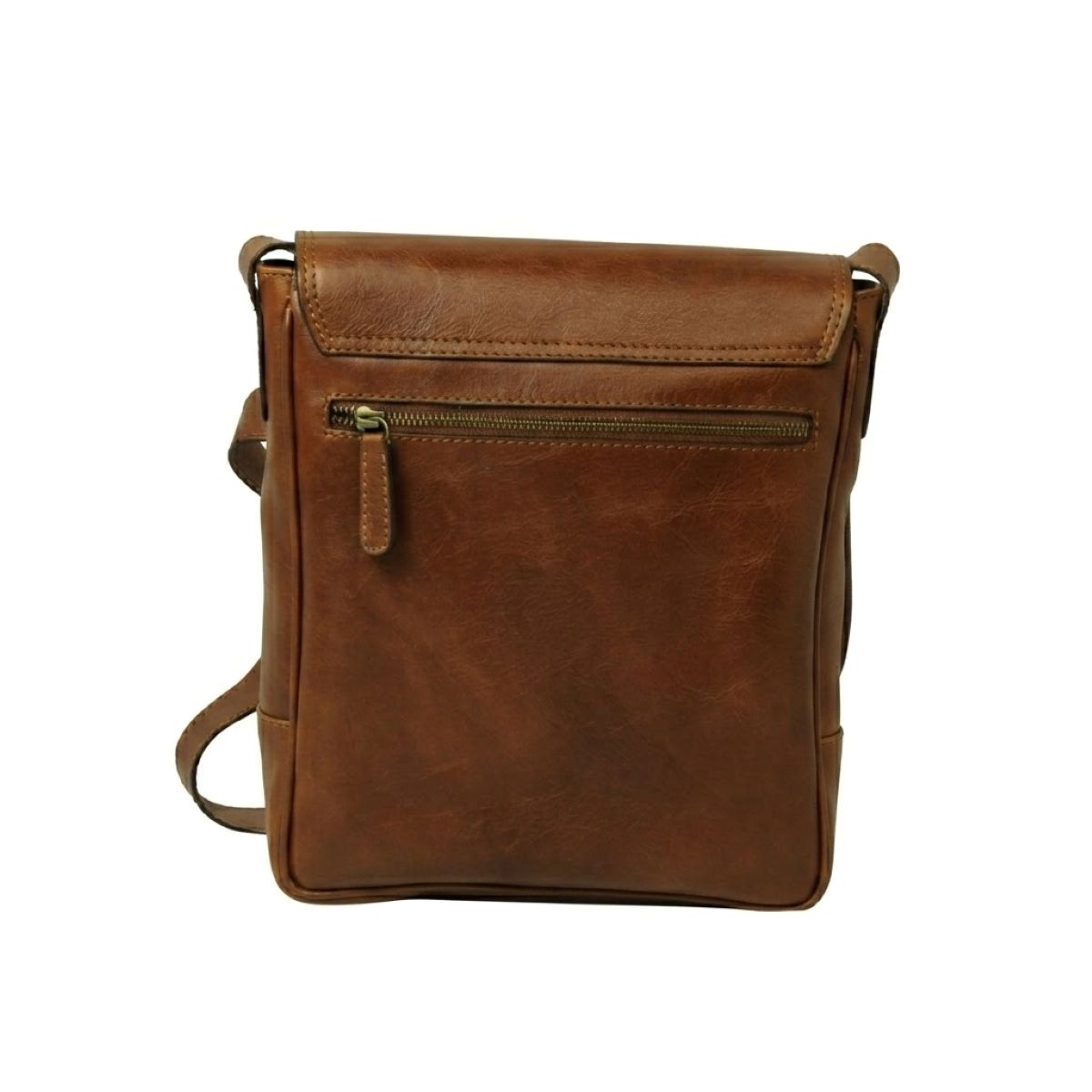Leather I-Pad bag - Chestnut-1