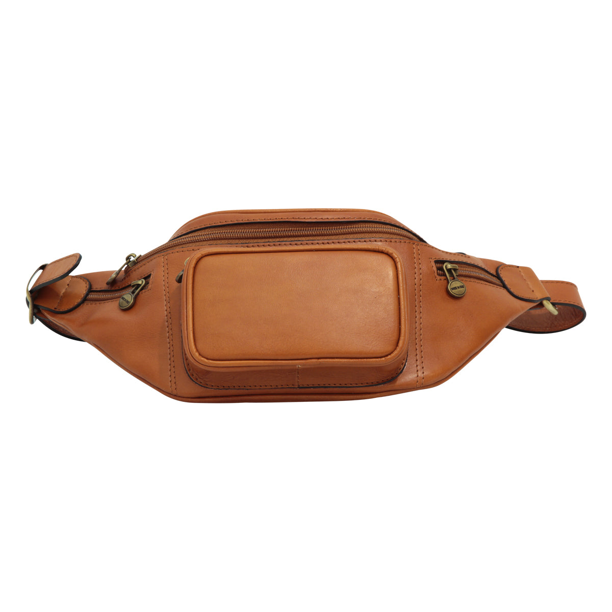 Handmade Leather Belt Bag in Italian Leather - Brown Colonial-0