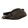 Full grain Italian calf skin leather belt pack  - Black-1