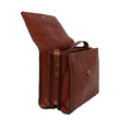 Full grain calfskin shoulder bag - Mahogany Brown-1