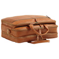 Leather computer briefcase - Brown Colonial-1