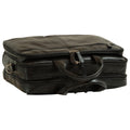 Leather computer briefcase - Black-1