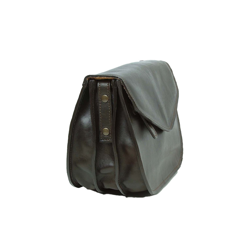 Full grain calfskin shoulder bag-Dark Brown-1