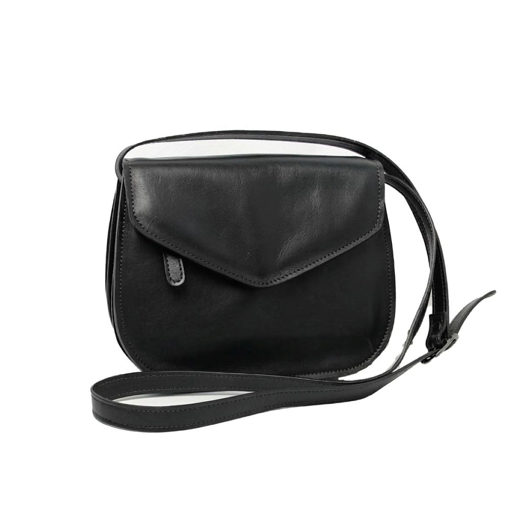 Full grain calfskin shoulder bag - Black-0