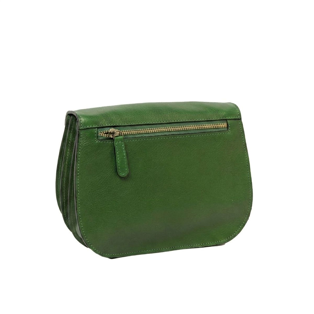 Full grain calfskin shoulder bag - Green-1