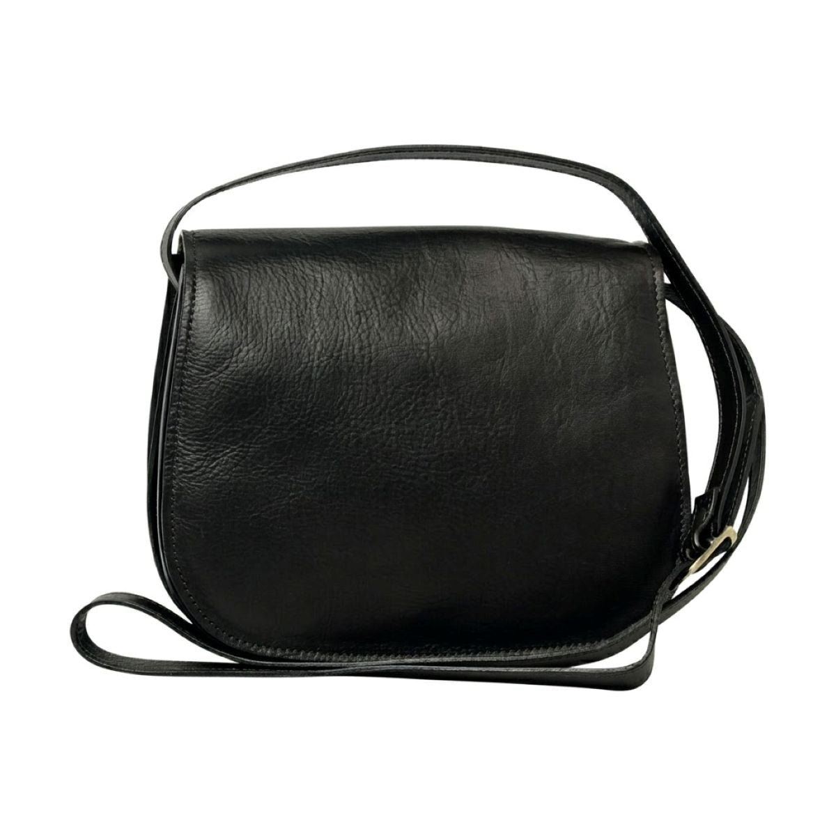 Women's shoulder bag in full grain calfskin - Black-0