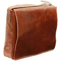 Italian Leather Messenger Bags for Men in Full-Grain Leather - Brown-1