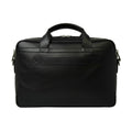 Esclusiva II Leather Laptop Briefcase - Black-1