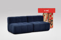 2 Teiliges Modulares Sofa – Blau-0