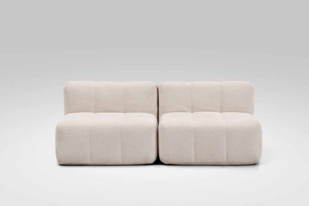 2 Teiliges Modulares Sofa – Beige-1