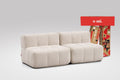 2 Teiliges Modulares Sofa – Beige-0