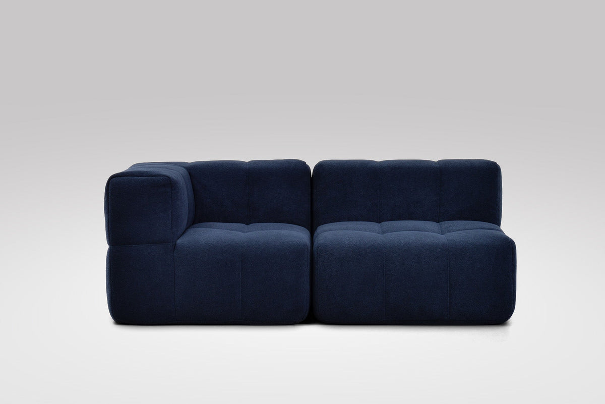 2 Teiliges Modulares Sofa – Blau-1