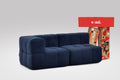 2 Teiliges Modulares Sofa – Blau-0