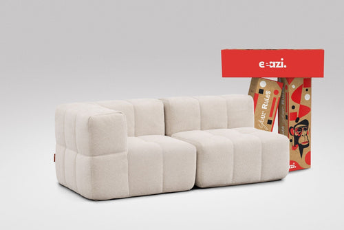 2 Teiliges Modulares Sofa – Beige-0