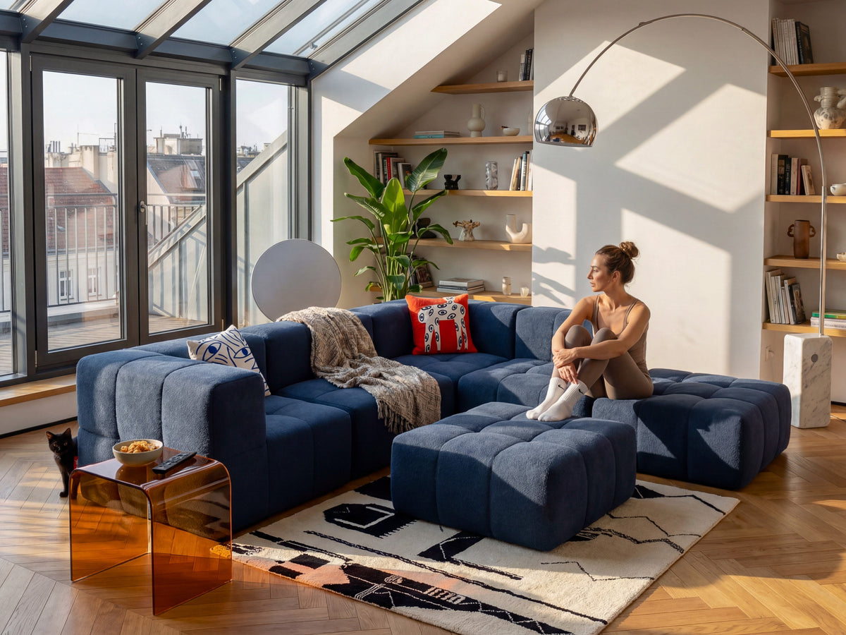 Hocker - Blau-4