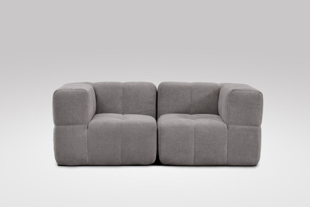 2 Teiliges Modulares Sofa – Grau-1