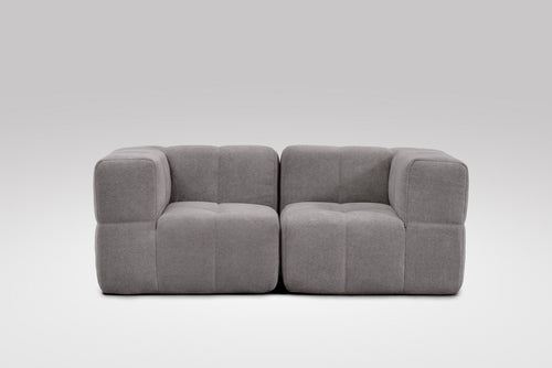 2 Teiliges Modulares Sofa – Grau-1