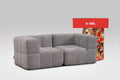 2 Teiliges Modulares Sofa – Grau-0