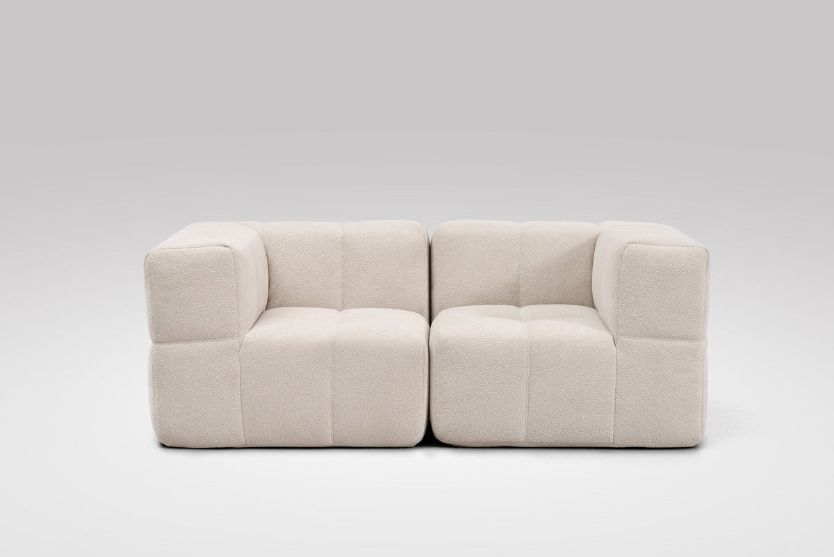 2 Teiliges Modulares Sofa – Beige-1