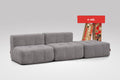 3 Teiliges Modulares Sofa – Grau-0
