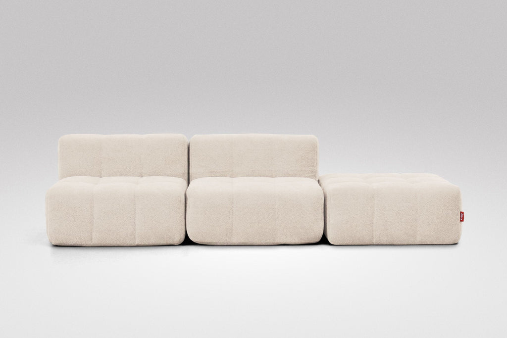 3 Teiliges Modulares Sofa – Beige-1