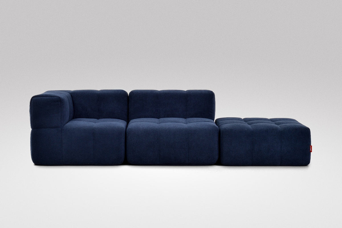 3 Teiliges Modulares Sofa – Blau-1