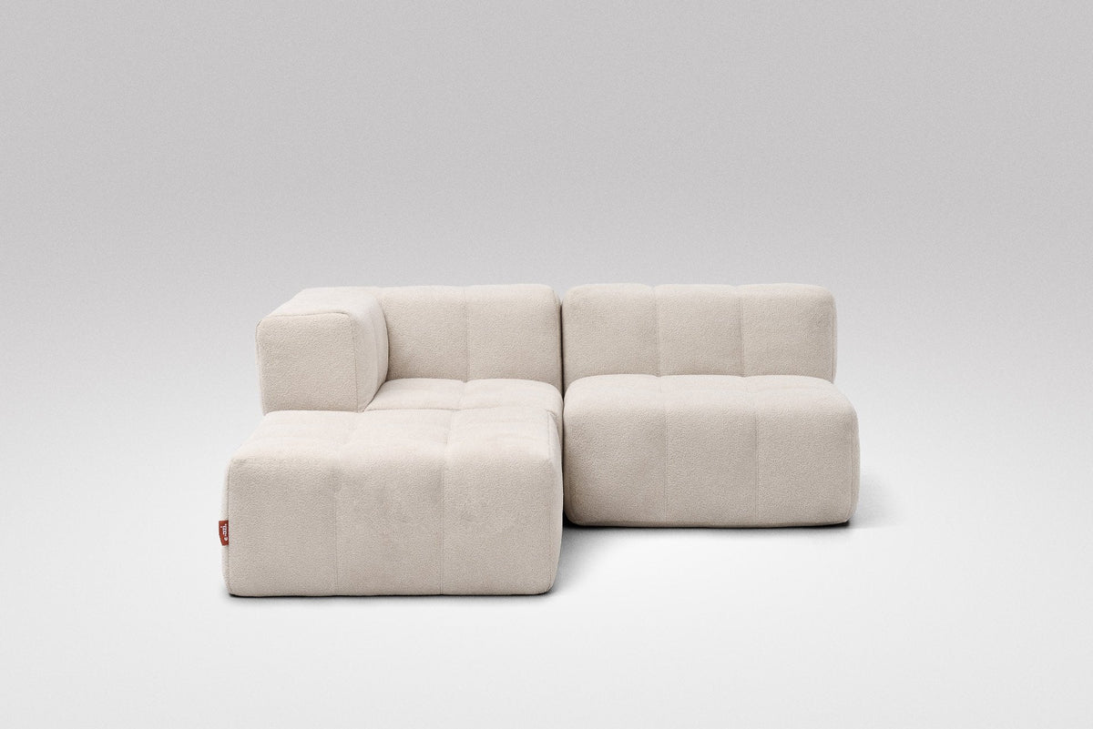 3 Teiliges Modulares Sofa – Beige-1
