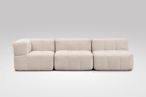 3 Teiliges Modulares Sofa – Beige-1