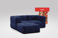 3 Teiliges Modulares Sofa – Blau-0
