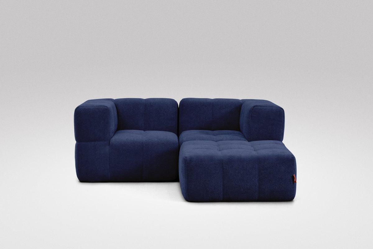 3 Teiliges Modulares Sofa – Blau-1