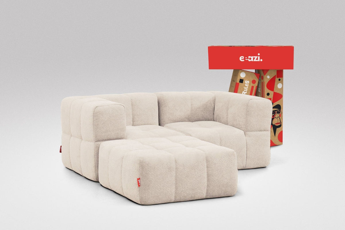 3 Teiliges Modulares Sofa – Beige-0