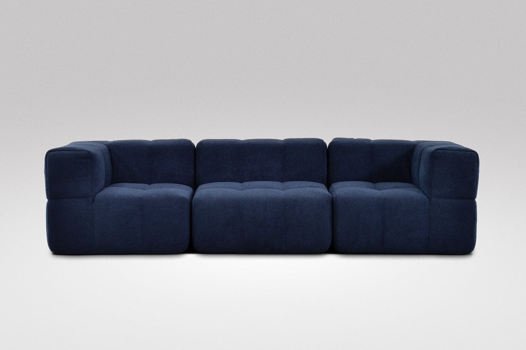 3 Teiliges Modulares Sofa – Blau-1
