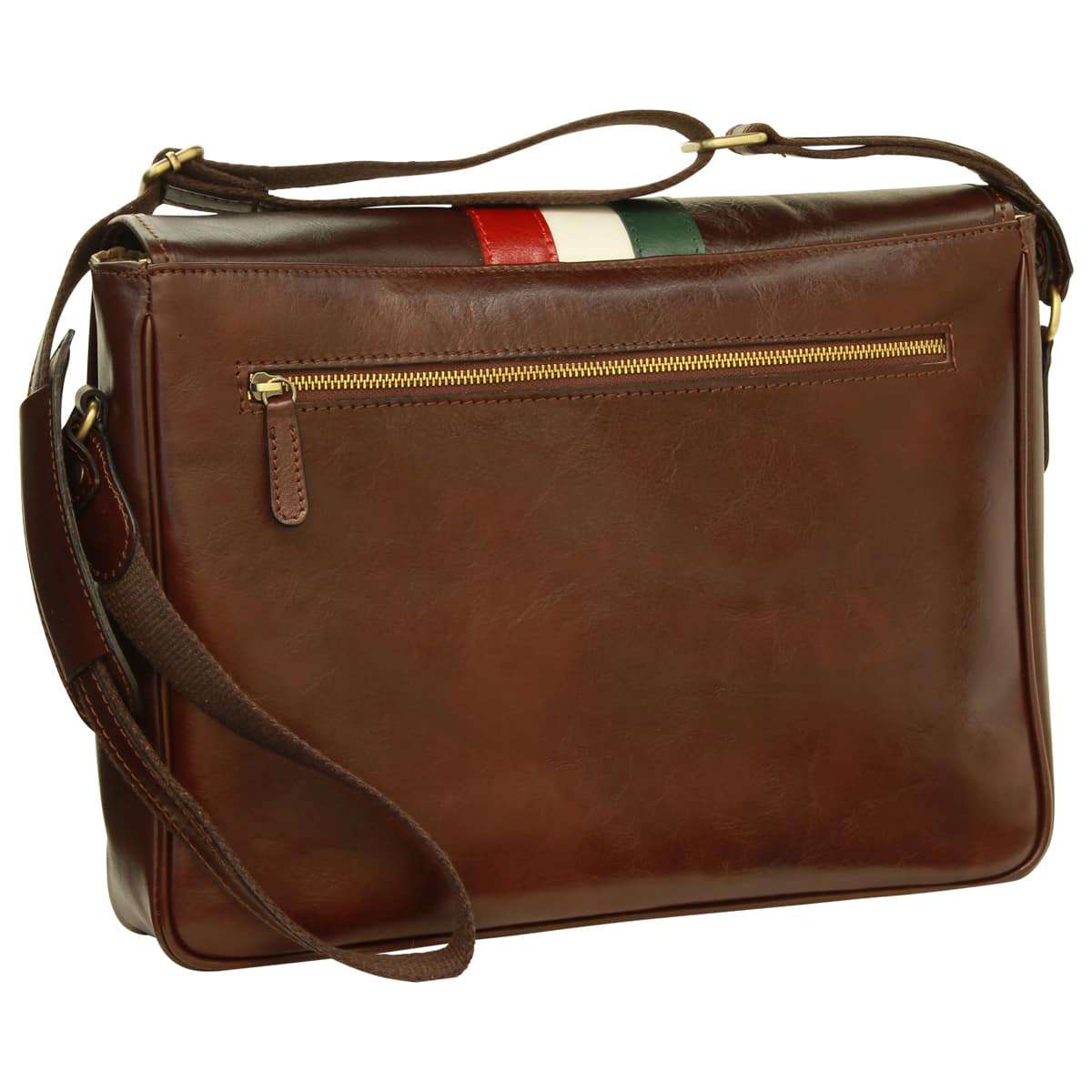 Italian Flag - Messenger Bag - Brown-1