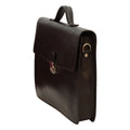 Business leather briefcase black-1