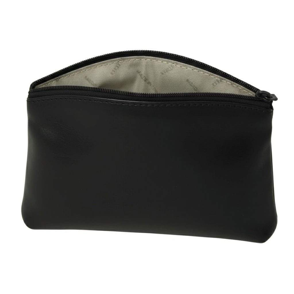 Cowhide leather beauty case- Black-1