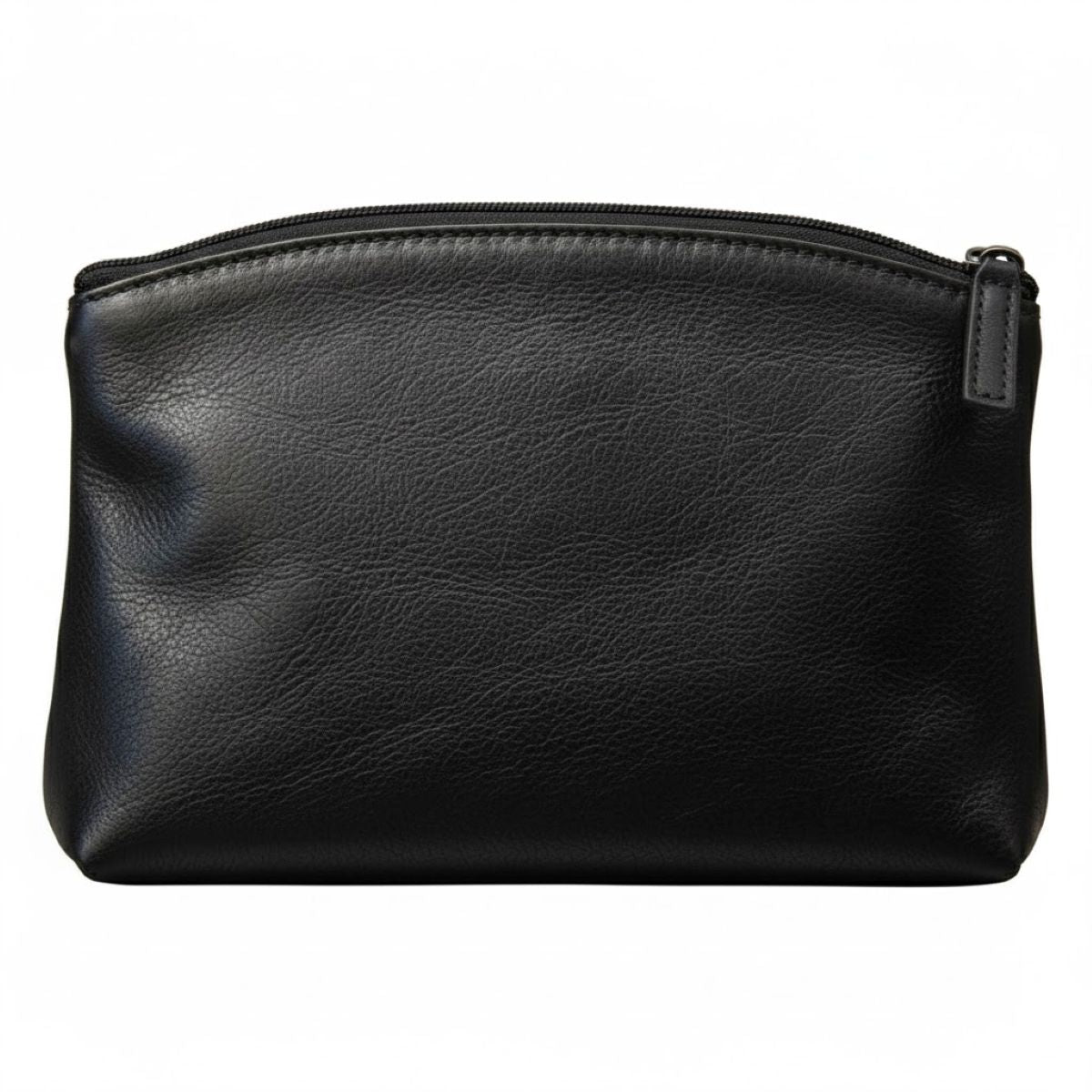 Cowhide leather beauty case- Black-0