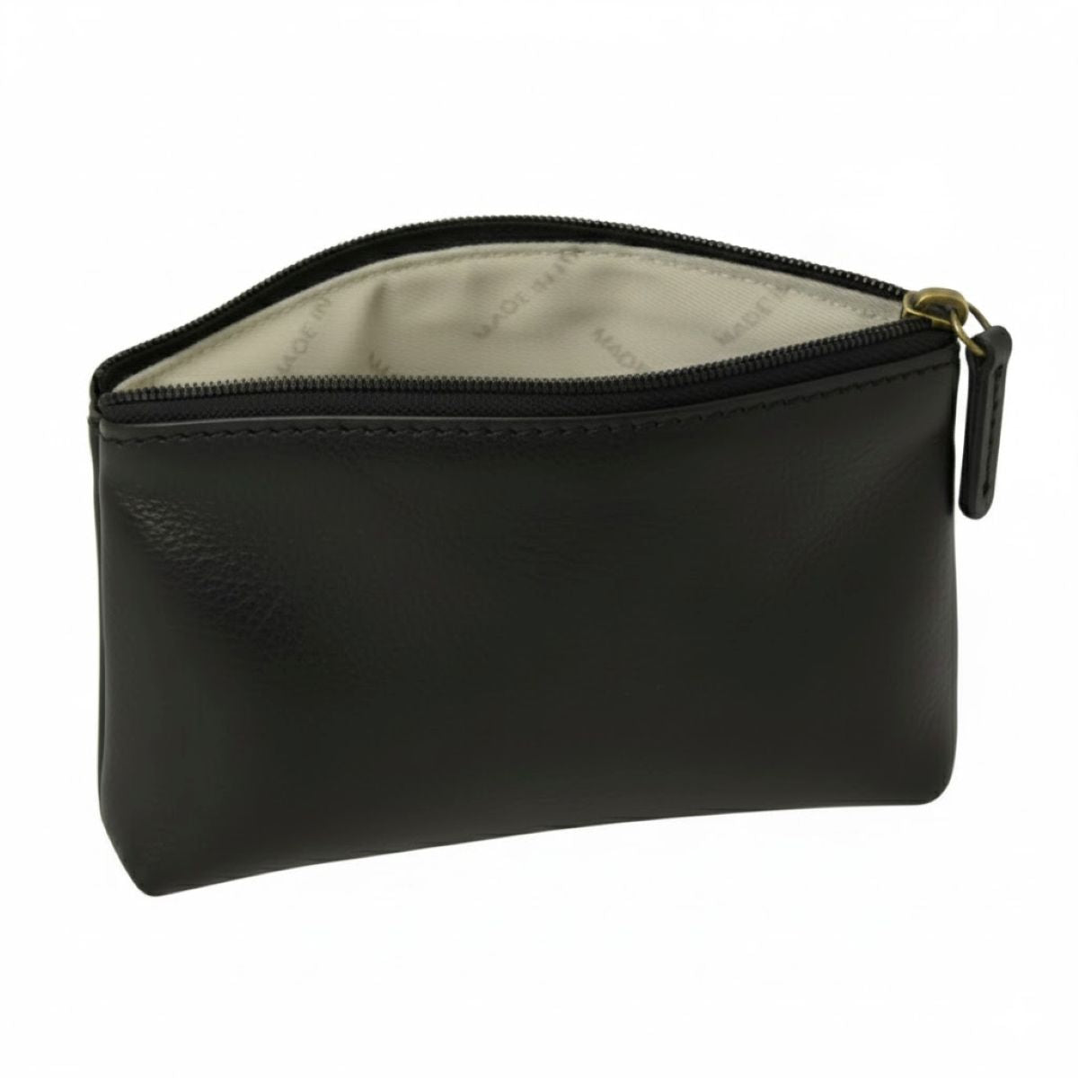 Cowhide leather beauty case- Black-1