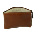 Italian leather beauty case - Brown-1